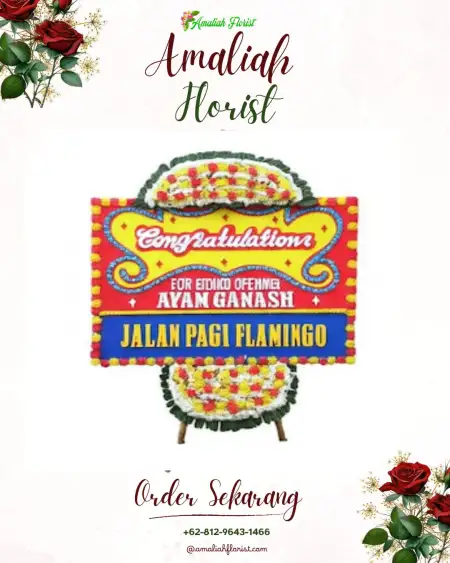 Sewa Papan Bunga X Koto